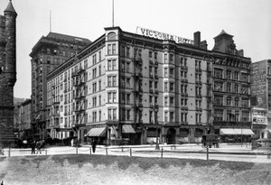 Hôtel Victoria, Chicago, Illinois, États-Unis, c.1900 - Barnes and Crosby