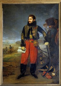 Portrait en pied du Comte de Lasalle, général de division (1775-1809), recevant la reddition de la garnison de Stettin (Szczecin) le 30 octobre 1806