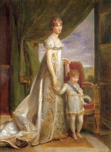 Hortense-Eugénie de Beauharnais (1783 - 1837), Reine de Hollande et son fils Charles Napoléon Bonaparte (1803 - 1807), 1806 - Baron François Pascal Simon Gérard