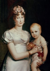 Marie-Louise (1791-1847) de Habsbourg-Lorraine et le roi de Rome (1811-32) (détail) - Baron François Pascal Simon Gérard