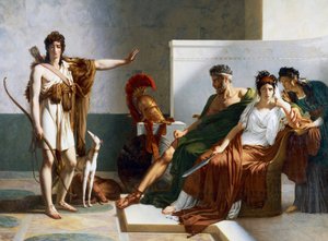 Hippolyte rejette les accusations de Phèdre - Baron Pierre Narcisse Guerin