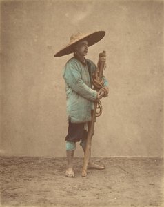 [Homme chinois portant un chapeau], années 1870 - Baron Raimund von Stillfried