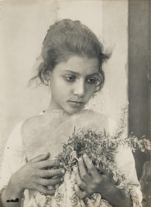 [Fille avec du romarin] - Baron Wilhelm von Gloeden