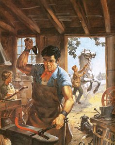 Forgeron au travail
