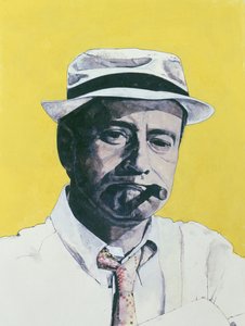 Portrait de Jack Lemmon, illustration pour The Daily Mirror Colour Supplement, 1964 - Barry Fantoni