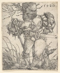 Fantassin devant un arbre - Barthel Beham