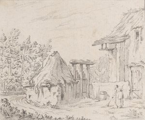 Cour de ferme, 1758 - Barthélémy Augustin Blondel d