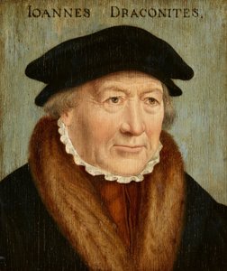 Portrait de Johannes Draconites - Bartholomaeus Bruyn the Elder