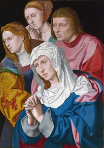 Portrait de la Vierge, saint Jean, sainte Marie Madeleine et une sainte femme