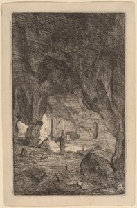 Grotte avec des frères - Bartholomeus Breenbergh