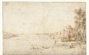 Duc de Bracciano au lac de Bracciano - Bartholomeus Breenbergh
