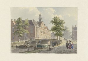 Le Spui à La Haye, vu vers le sud - Bartholomeus Johannes van Hove