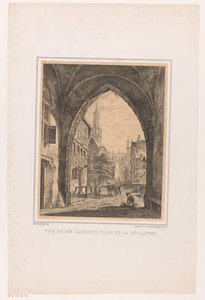 Vue prise dans une ville de la Hollande - Bartholomeus Johannes van Hove