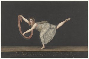 Danseuse Annette Köbler, exécutant le pas-de-shawl - Bartholomeus Ziesenis