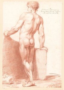 Homme nu debout, vu de dos (3e prix 1786) - Bartholomeus Ziesenis