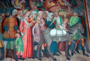 Fresque à San Gimignano, 14ème siècle - Bartolo di Fredi