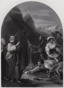 Moïse frappant le rocher - Bartolome Esteban (after) Murillo