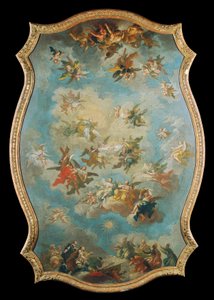 Vénération du nom de Marie – Le Conseil divin pour la rédemption – Chute des anges - Bartolomeo Altomonte