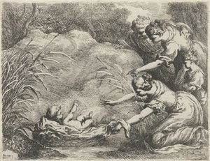 Moïse sauvé du Nil - Bartolomeo Biscaino