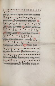 Missale: Fol. 154: Musique pour Exultet, 1469