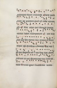Missale: Fol. 155v: Musique pour Exultet, 1469 - Bartolomeo Caporali