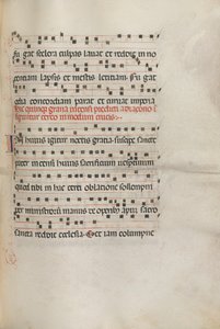 Missale : Fol. 156 : Musique pour Exultet, 1469 - Bartolomeo Caporali