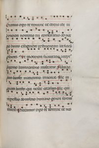 Missale : Fol. 157 : Musique pour Exultet, 1469 - Bartolomeo Caporali