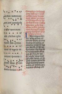 Missale : Fol. 158 : Musique pour Exultet, 1469 - Bartolomeo Caporali