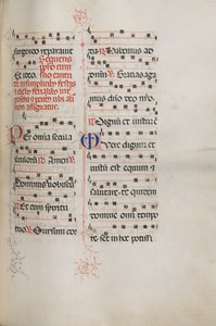 Missale : Fol. 179 : Musique pour diverses prières ordinaires, 1469 - Bartolomeo Caporali