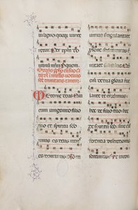 Missale: Fol. 182v: Musique pour diverses prières ordinaires - Bartolomeo Caporali