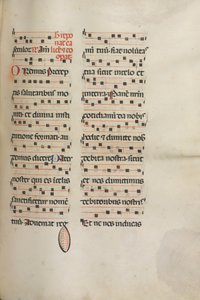 Missale : Fol. 189 : Musique pour diverses prières, 1469 - Bartolomeo Caporali