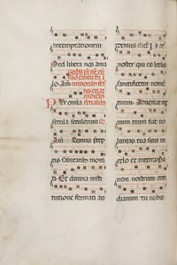Missale : Fol. 189v : Musique pour diverses prières, 1469 - Bartolomeo Caporali