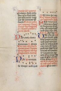 Missale : Fol. 190v : Musique pour diverses prières - Bartolomeo Caporali