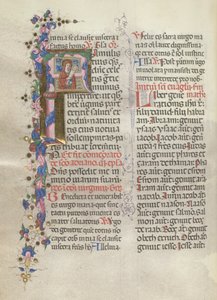 Missale: Fol. 311v: Sainte Anne tenant la Vierge nouveau-née, 1469 - Bartolomeo Caporali