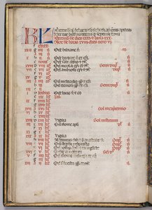 Missale: Fol. 8v: Page du calendrier de décembre, 1469 - Bartolomeo Caporali