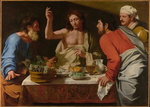 Le repas à Emmaüs