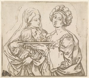 Hérodiade et Salomé - Bartolomeo Coriolano after Guido Reni