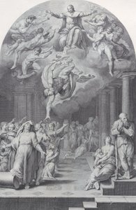 Planche 40 : la division des élus et des réprouvés, 1756 - Bartolomeo Crivellari, Gabriel Söderling