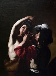 Bacchus et un buveur