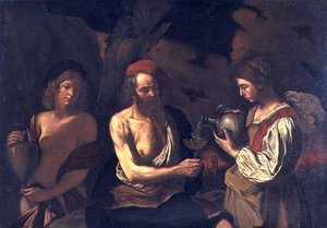 Loth et ses filles - Bartolomeo Manfredi