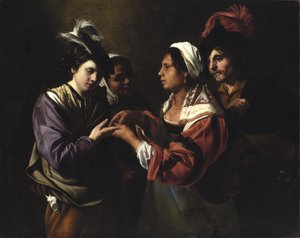 La Diseuse de bonne aventure, c.1616-17