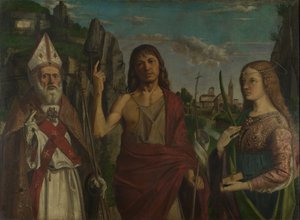 Saint Zénon, Saint Jean-Baptiste et une martyre