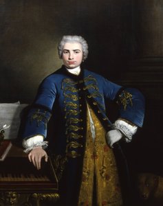 Portrait du chanteur Farinelli Carlo Broschi 1705-1782, 1734