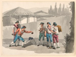 Le Jeu de Boccia - Bartolomeo Pinelli