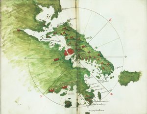 Carte de Négrepont, c.1485 - Bartolomeo da li Sonetti