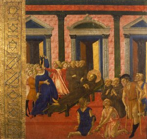 Saint Bernardin exorcise une femme possédée