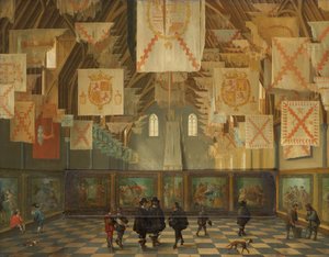 La Ridderzaal du Binnenhof pendant la Grande Assemblée de 1651