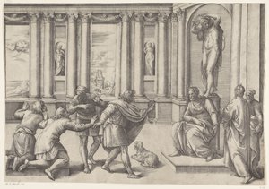 Hommes en audience - Battista Franco