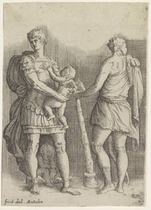 Persée avec deux putti et Hercule, vu de dos