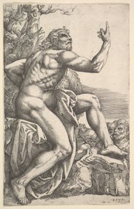 Jean-Baptiste prêchant dans le désert